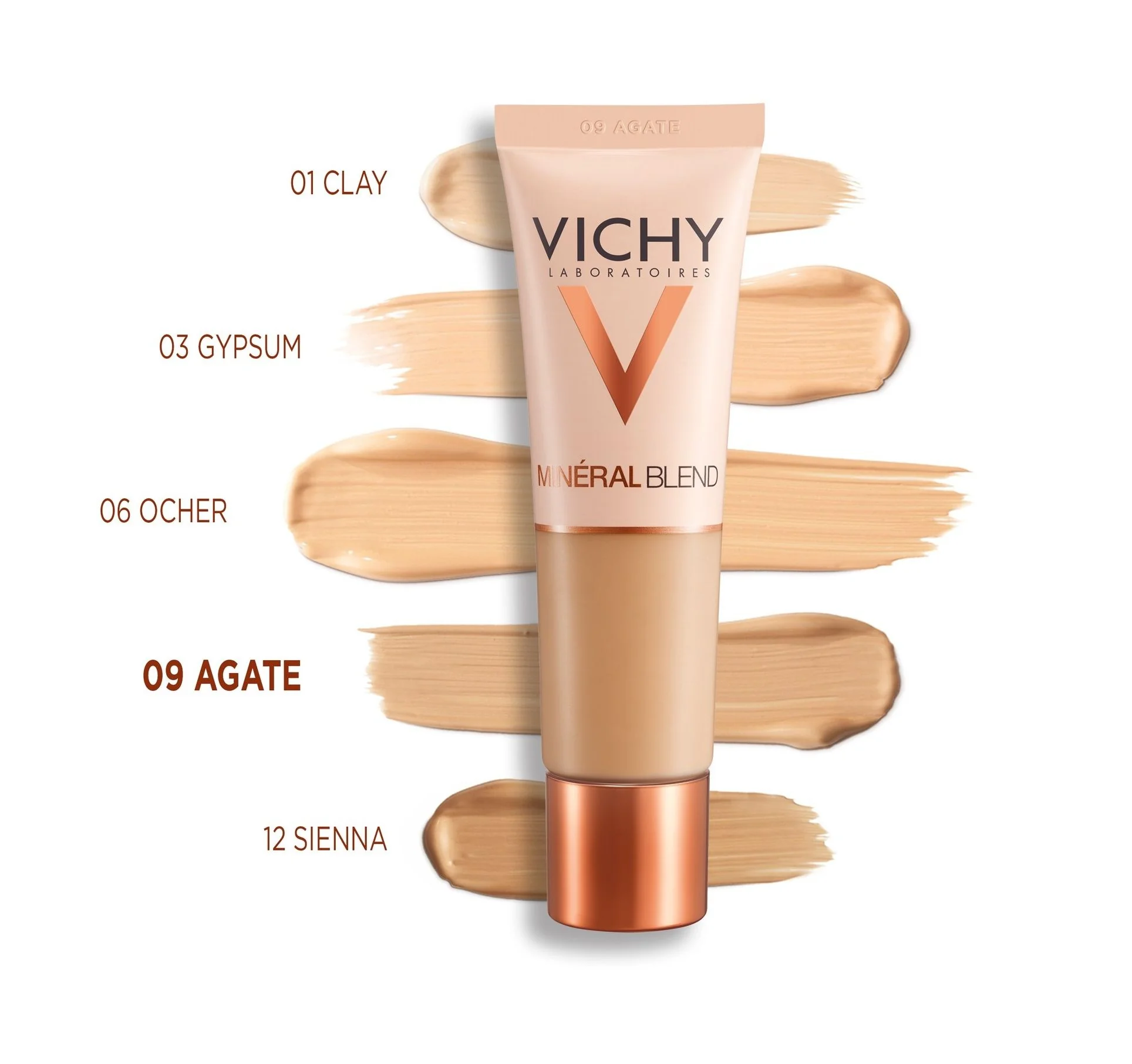 Vichy Minéral Blend odstín 09 Agate hydratační make-up 30 ml