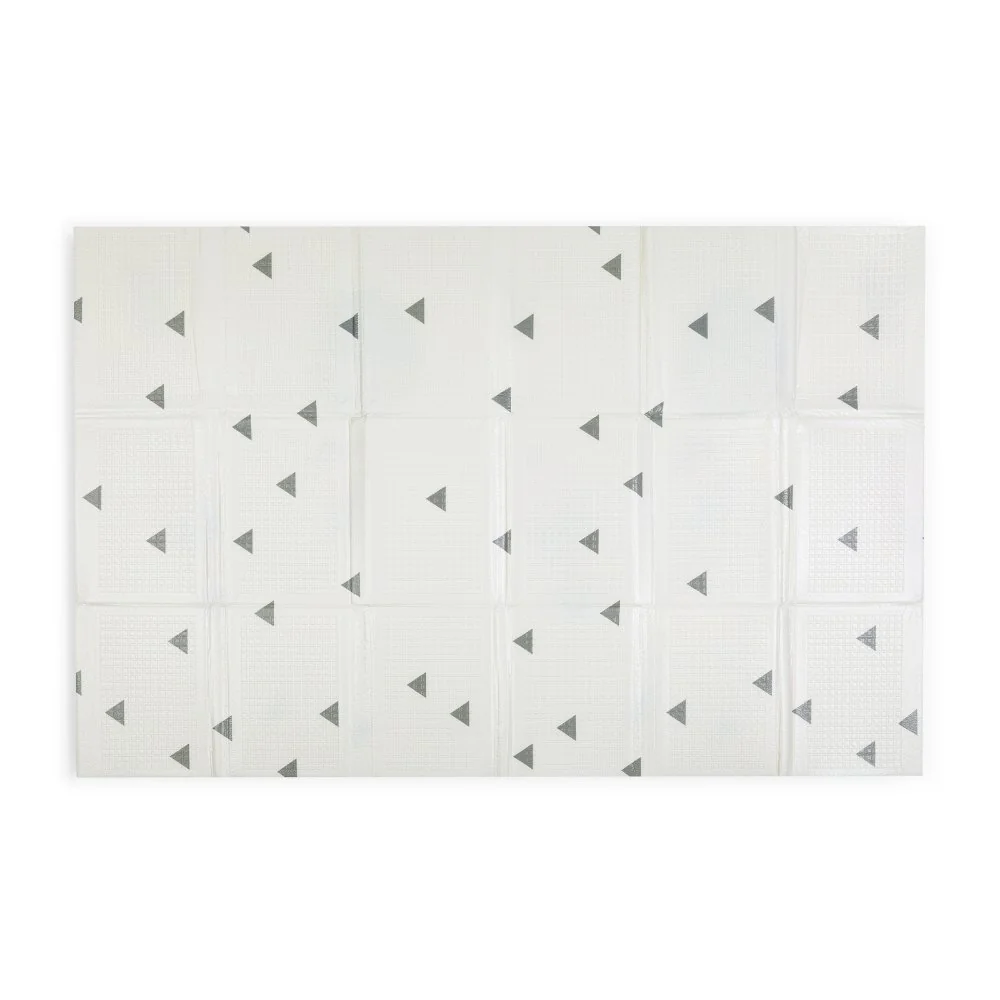 Petite&Mars Podložka na hraní skládací Campy L 130x200cm Mountains&Triangles
