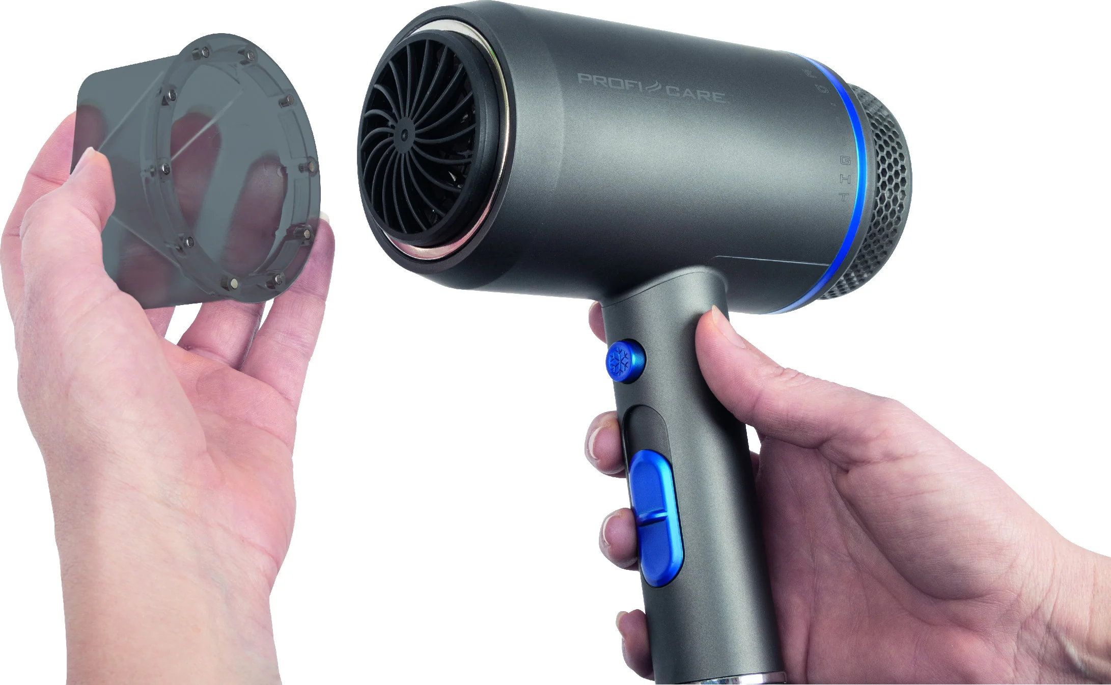ProfiCare HT 3082 fén LED ION magnet