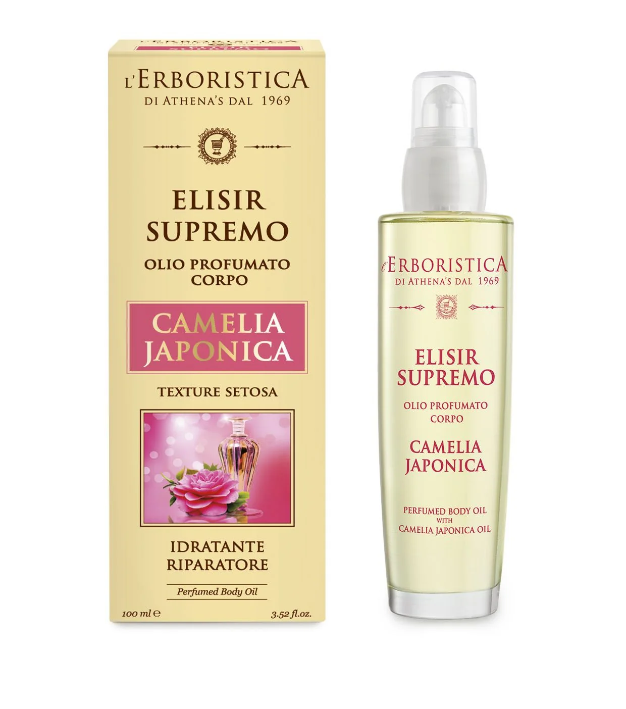 Erboristica Tělový olej s vůní japonské kamélie 100 ml