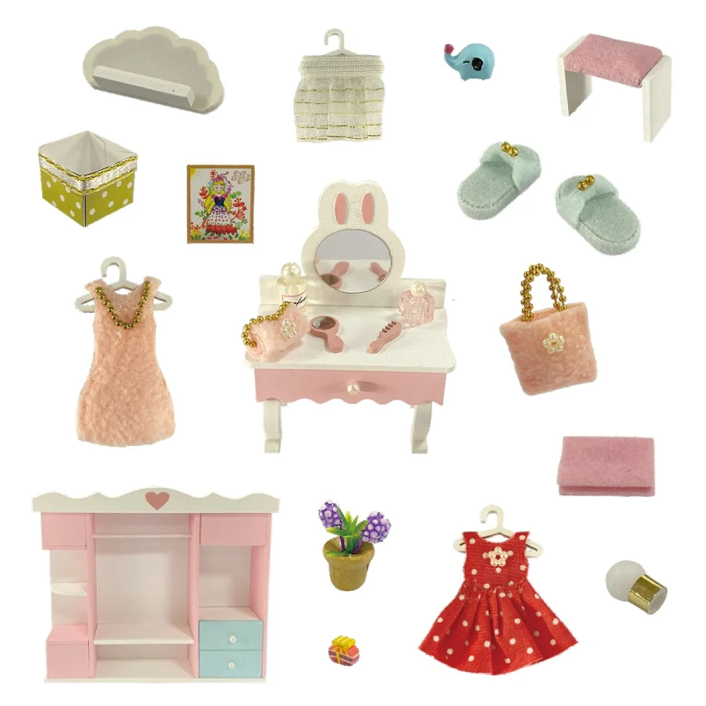 2Kids Toys Miniatura domečku Roztomilá šatna