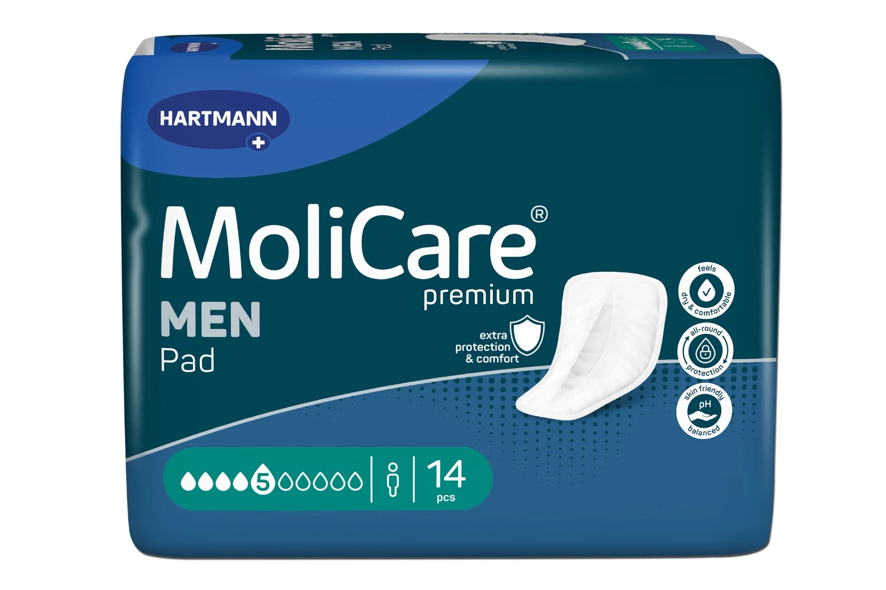 MoliCare Men 5 kapek absorpční vložky 14 ks
