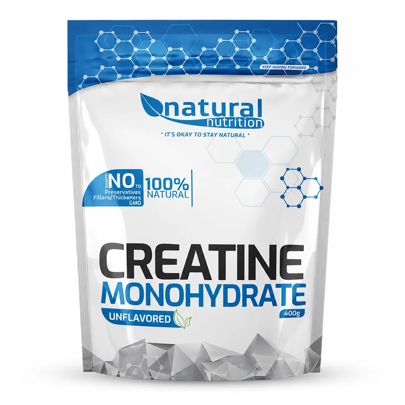 Natural Nutrition Kreatin monohydrát v práškové formě Natural 400g
