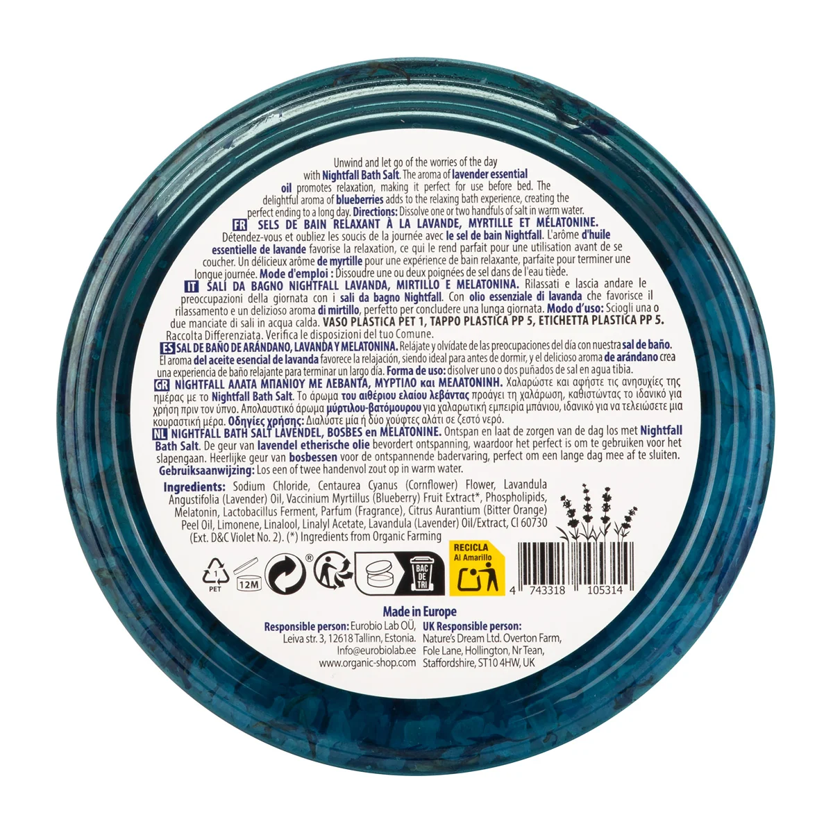 Organic Shop Sleeping Sada pro hluboký spánek Night Symphony 300 g + 125 ml