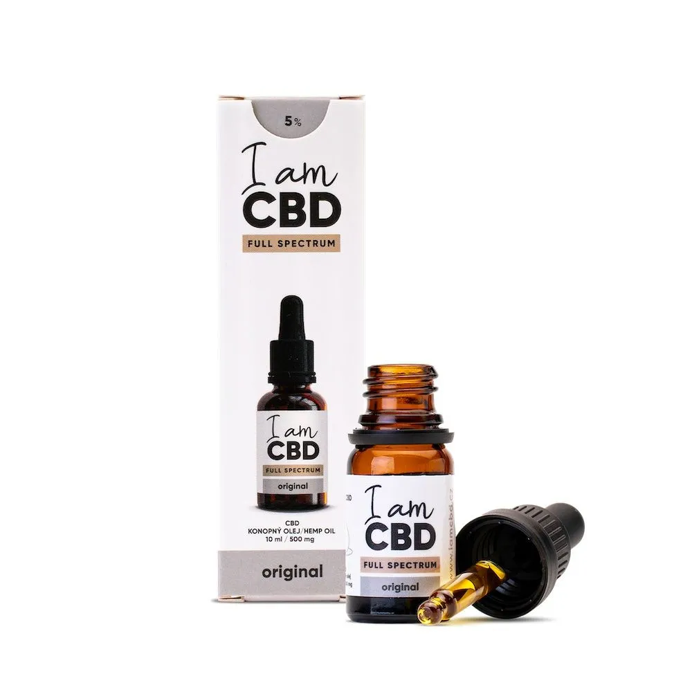 I am CBD Full Spectrum CBD konopný olej 5% 10 ml