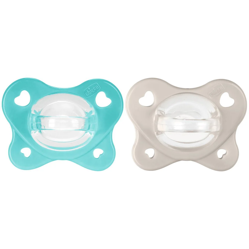 Chicco Dudlík PhysioForma Dual Soft modrý 6–16 m 2 ks