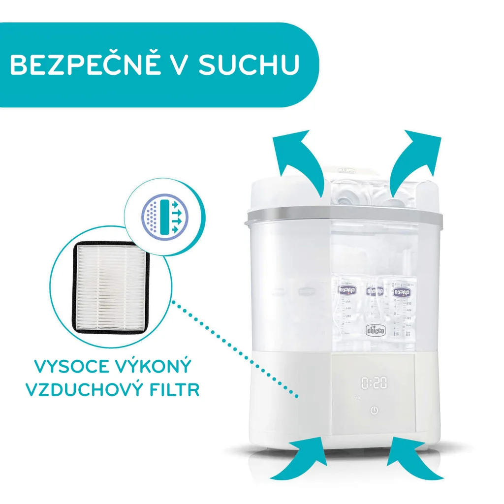 Chicco Sterilizátor elektrický parní s funkcí sušení