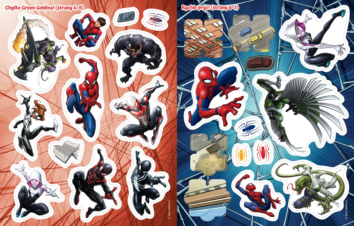 JIRI MODELS Samolepková knížka Spiderman 1 ks