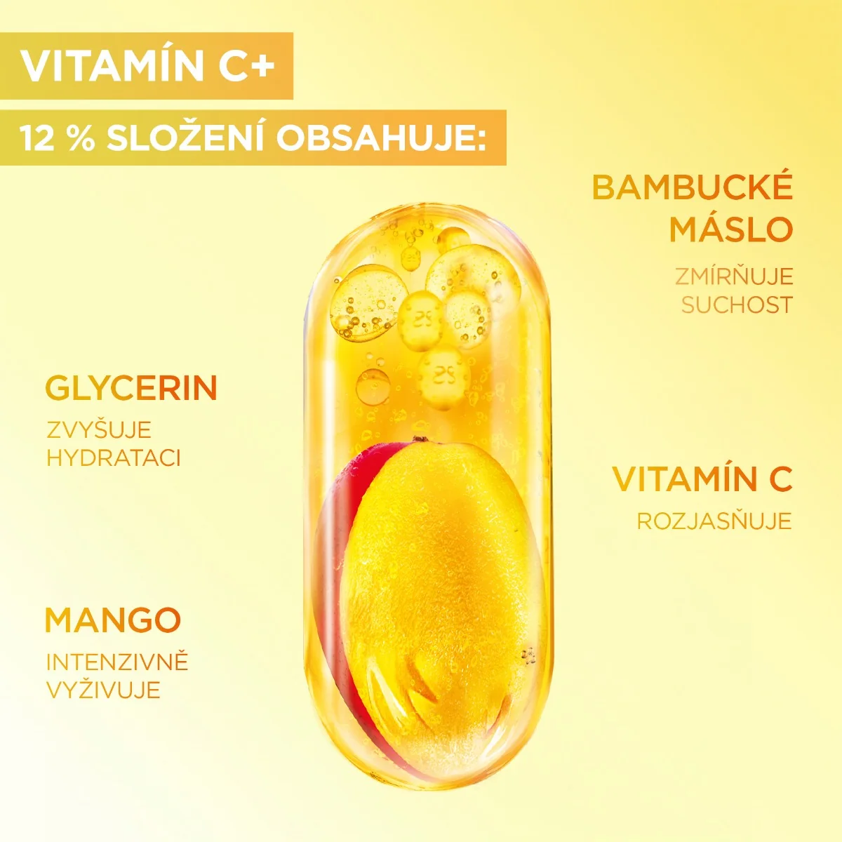 Garnier Vitamin C Nutri-Glow tělový krém 380 ml
