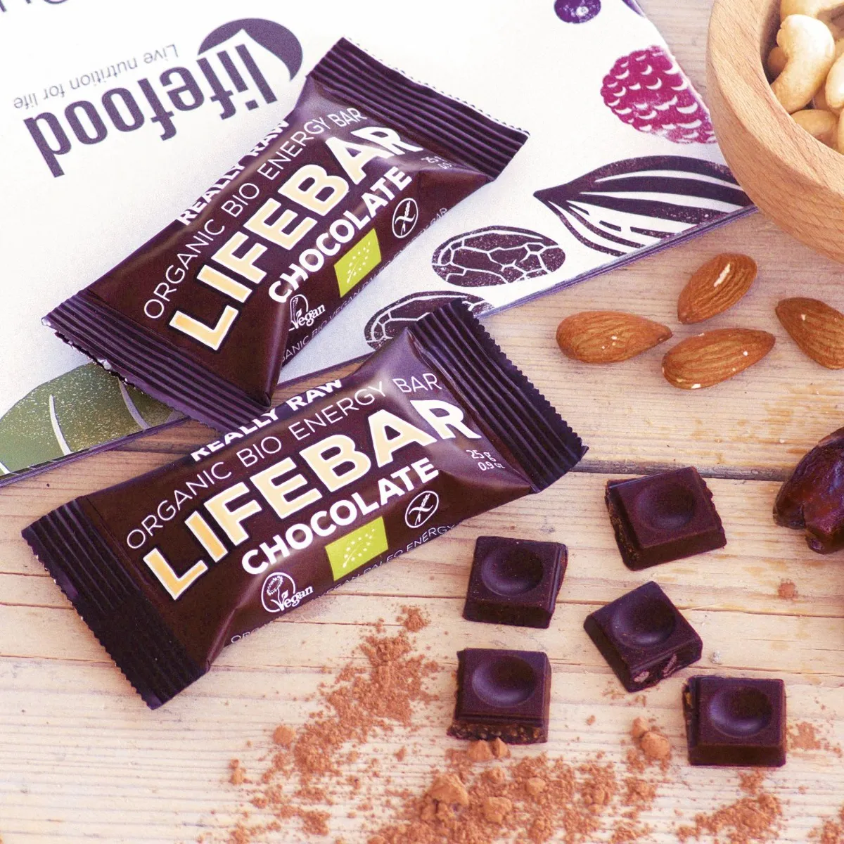 LifeFood Lifebar tyčinka čokoládová RAW BIO 25 g