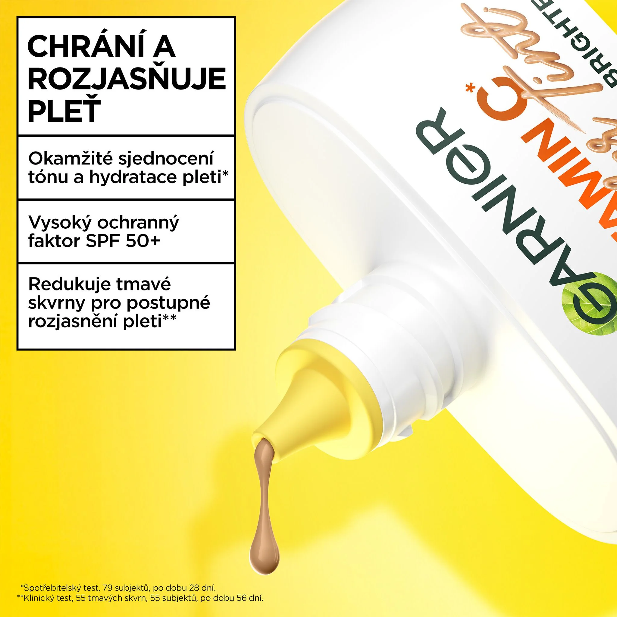 Garnier Vitamin C Wonder Tint SPF50+ odstín Medium tónovací fluid 40 ml