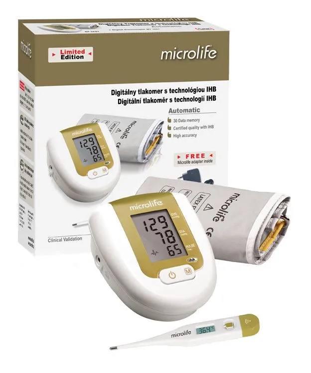 Microlife BP 3AG1 digitální tlakoměr zlatý