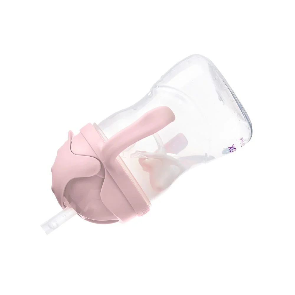 B.BOX Hrneček s brčkem - růžový 240 ml