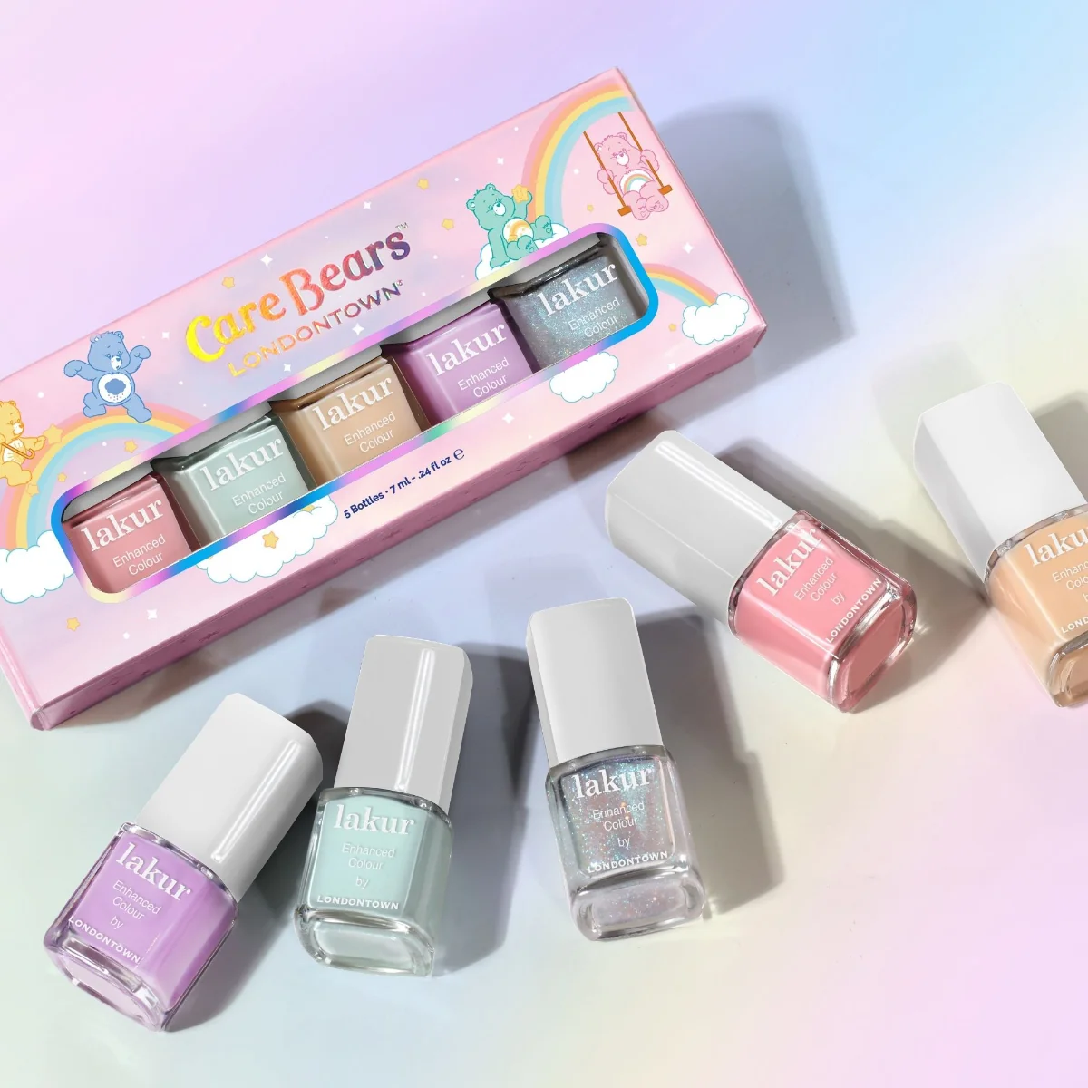 Londontown Care Bears Beary Polished Set miniatur laků na nehty 5 ks