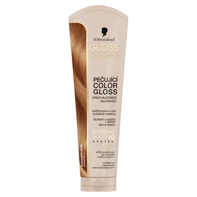 Gloss Supreme Pečující barva na vlasy karamelová 145 ml