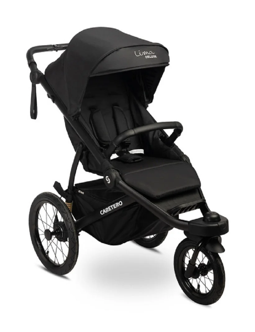 Caretero Sportovní kočárek Lima Deluxe - černý 
