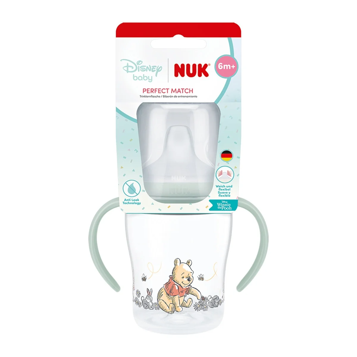 NUK Perfect Match Láhev na učení Disney Winnie 6m+ 150 ml 1 ks