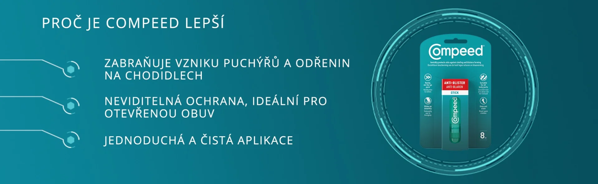 Compeed Tyčinka proti puchýřům 8 ml