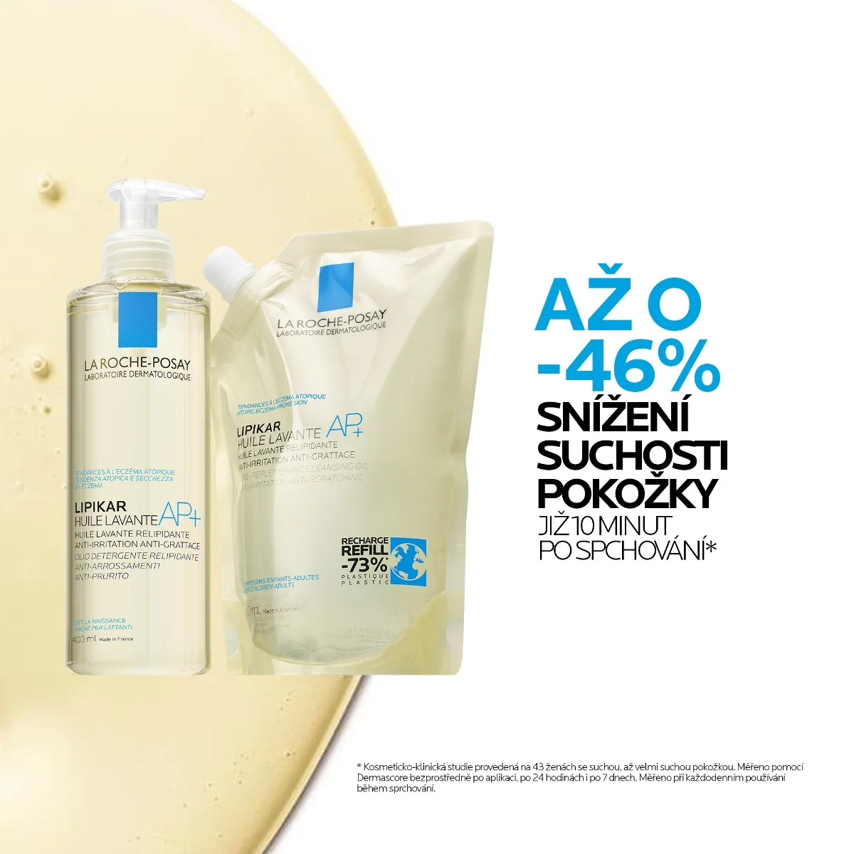 La Roche-Posay Lipikar AP+ sprchový olej 400 ml