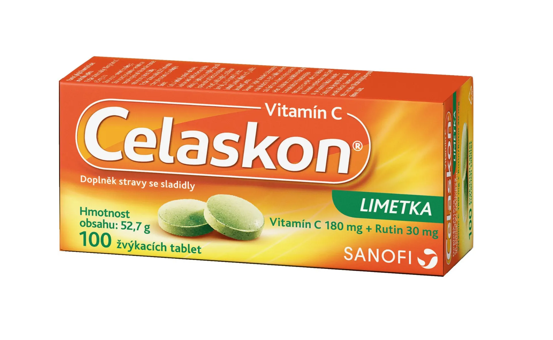 Celaskon Limetka 100 žvýkacích tablet