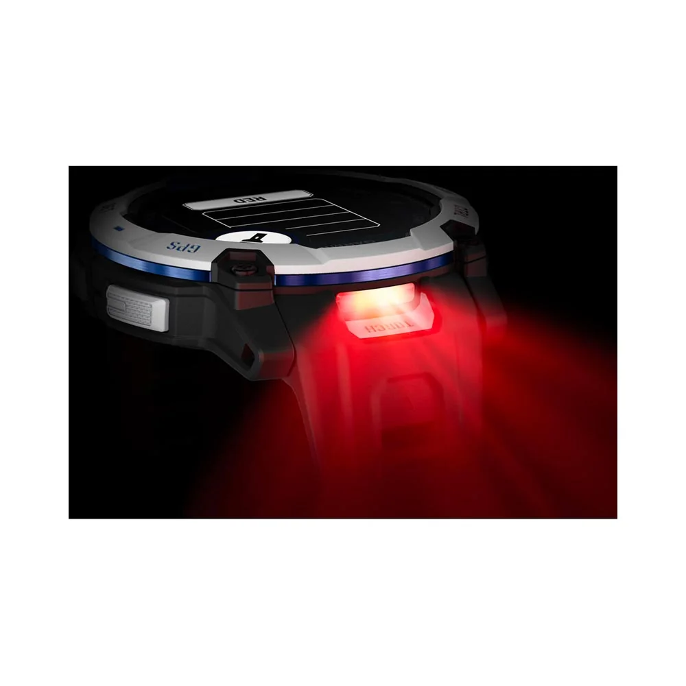 Garmin Instinct 3 Solar 50 mm chytré hodinky Whitestone Black/Blue