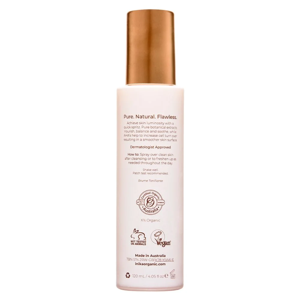 Inika Organic Toning Mist Přírodní hydratační pleťová mlha 120 ml