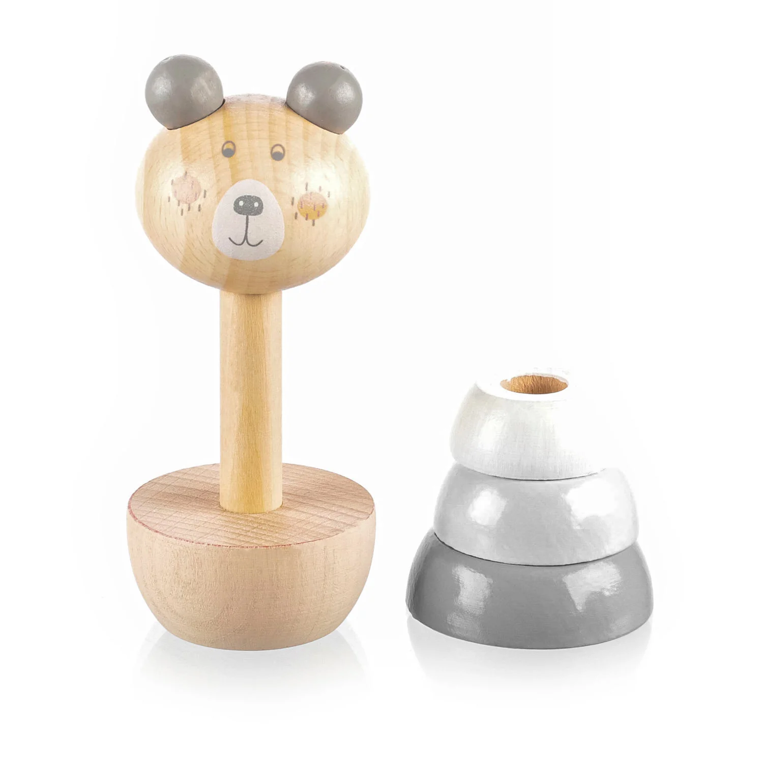 Zopa Dřevěné nasazovací zvířátko, Bear 2