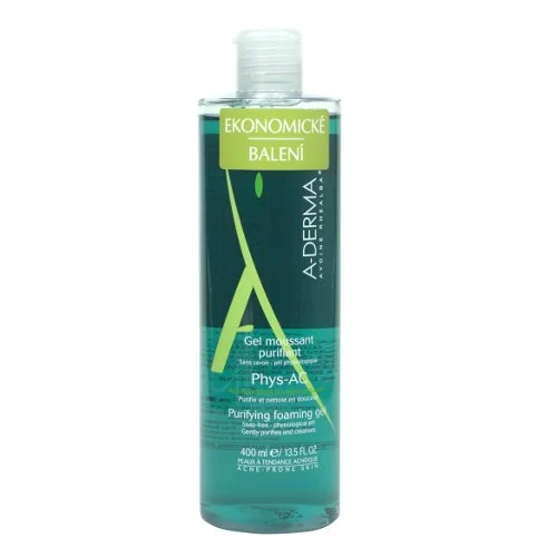 A-Derma Phys-AC Čistící pěnivý gel 400 ml