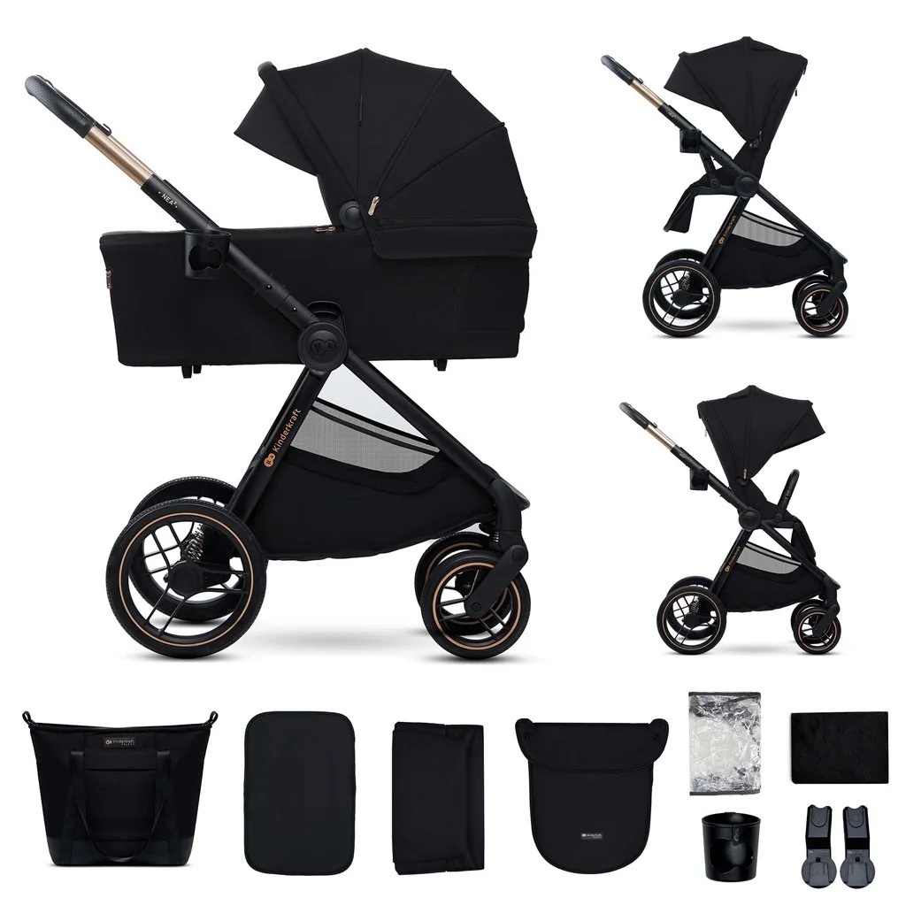 Kinderkraft Kočárek kombinovaný Nea 2 2v1 Midnigth Black