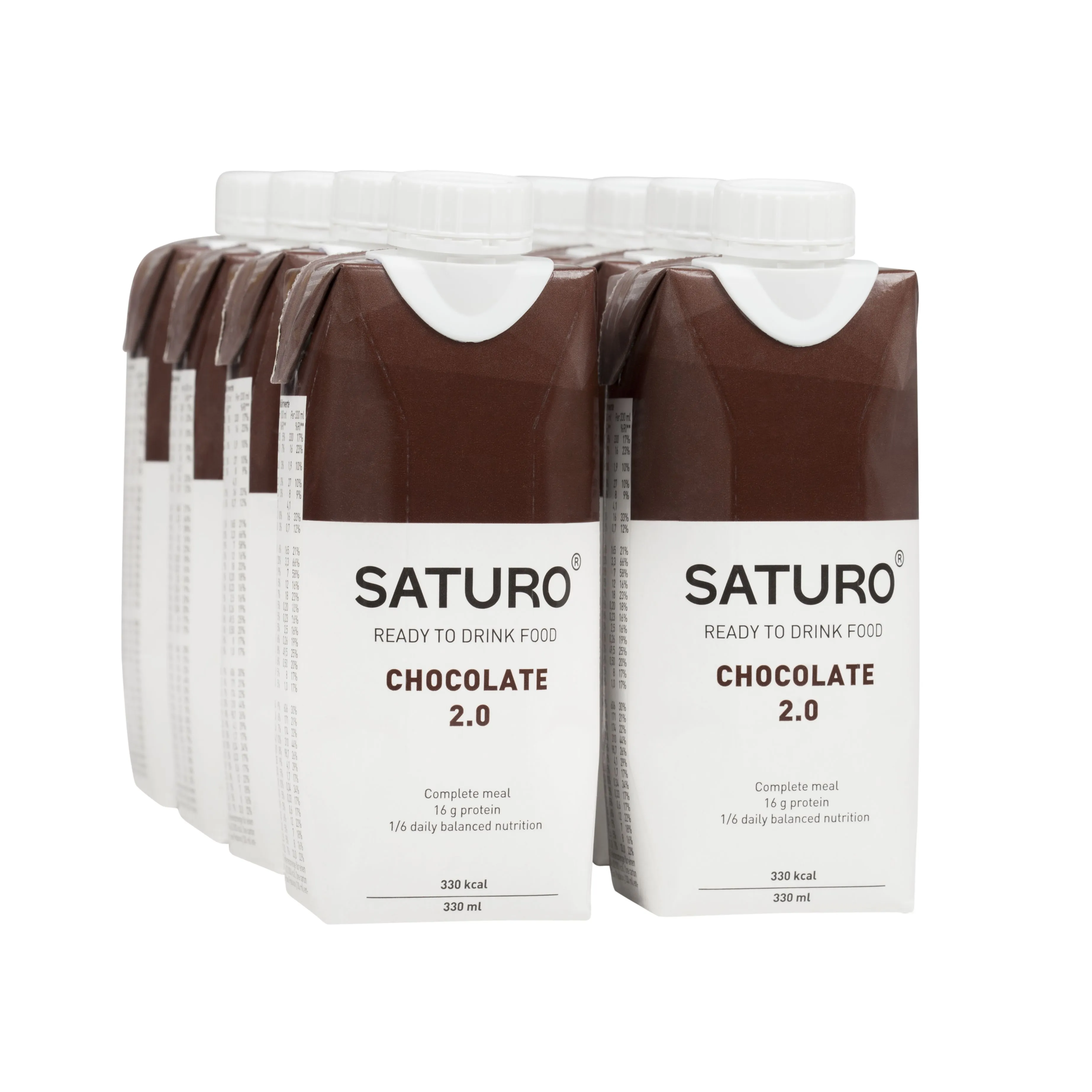 SATURO Čokoláda 2.0 drink 8x330 ml