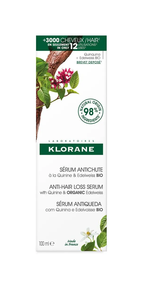 KLORANE Sérum při vypadávání vlasů s chininem a BIO protěží alpskou 100 ml