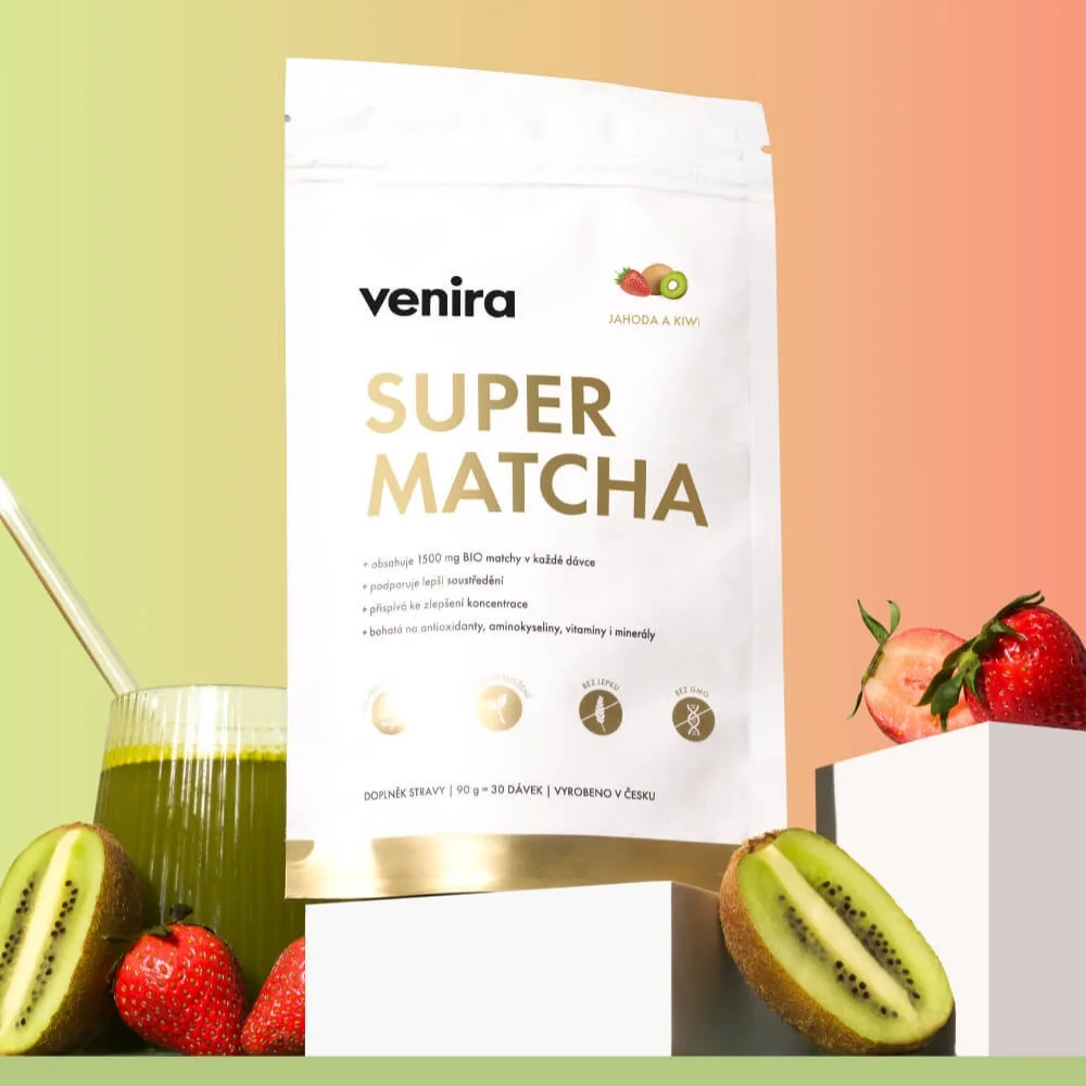 Venira Super Matcha jahoda a kiwi 90 g
