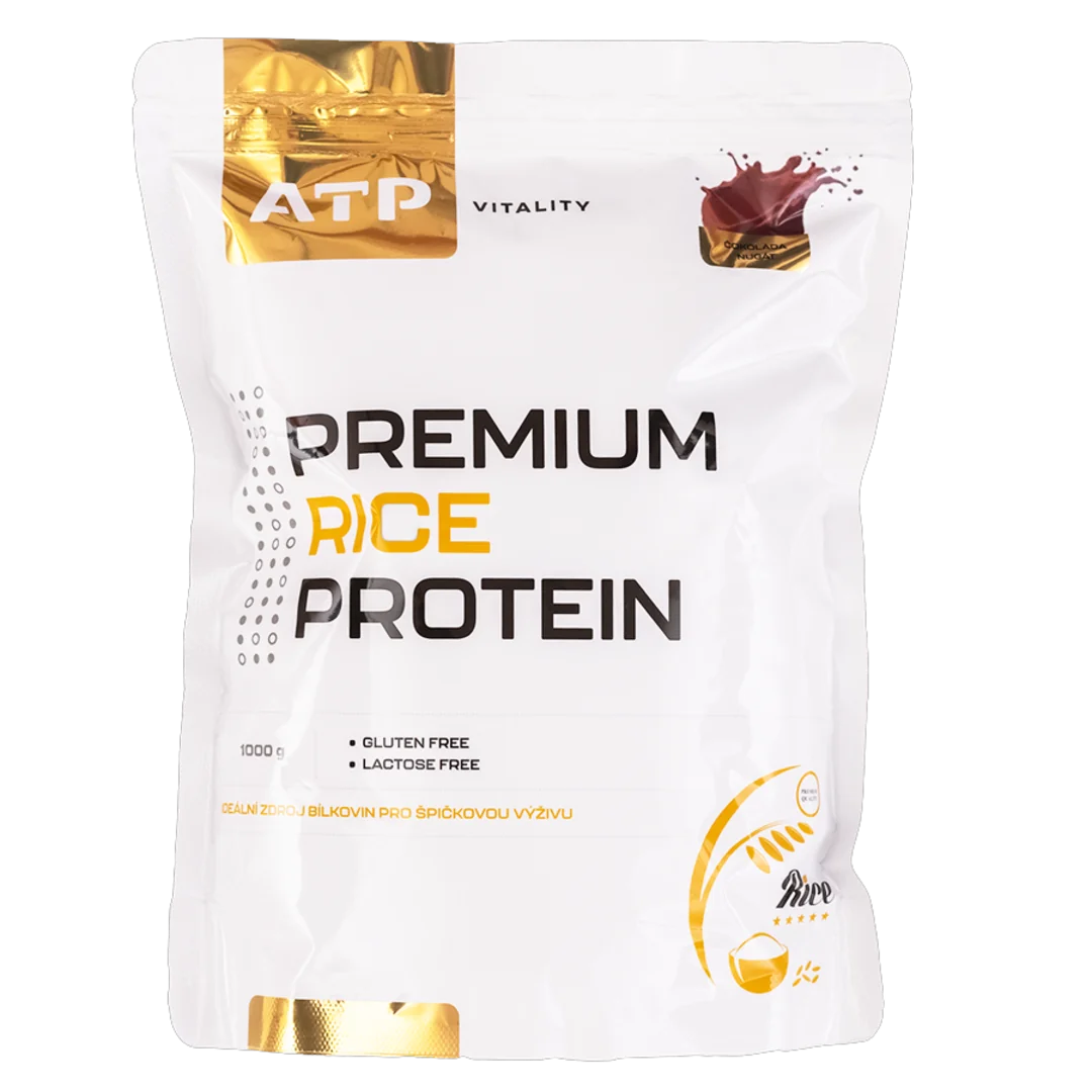 ATP Premium Rice Protein 1000g - čokoláda, nugát