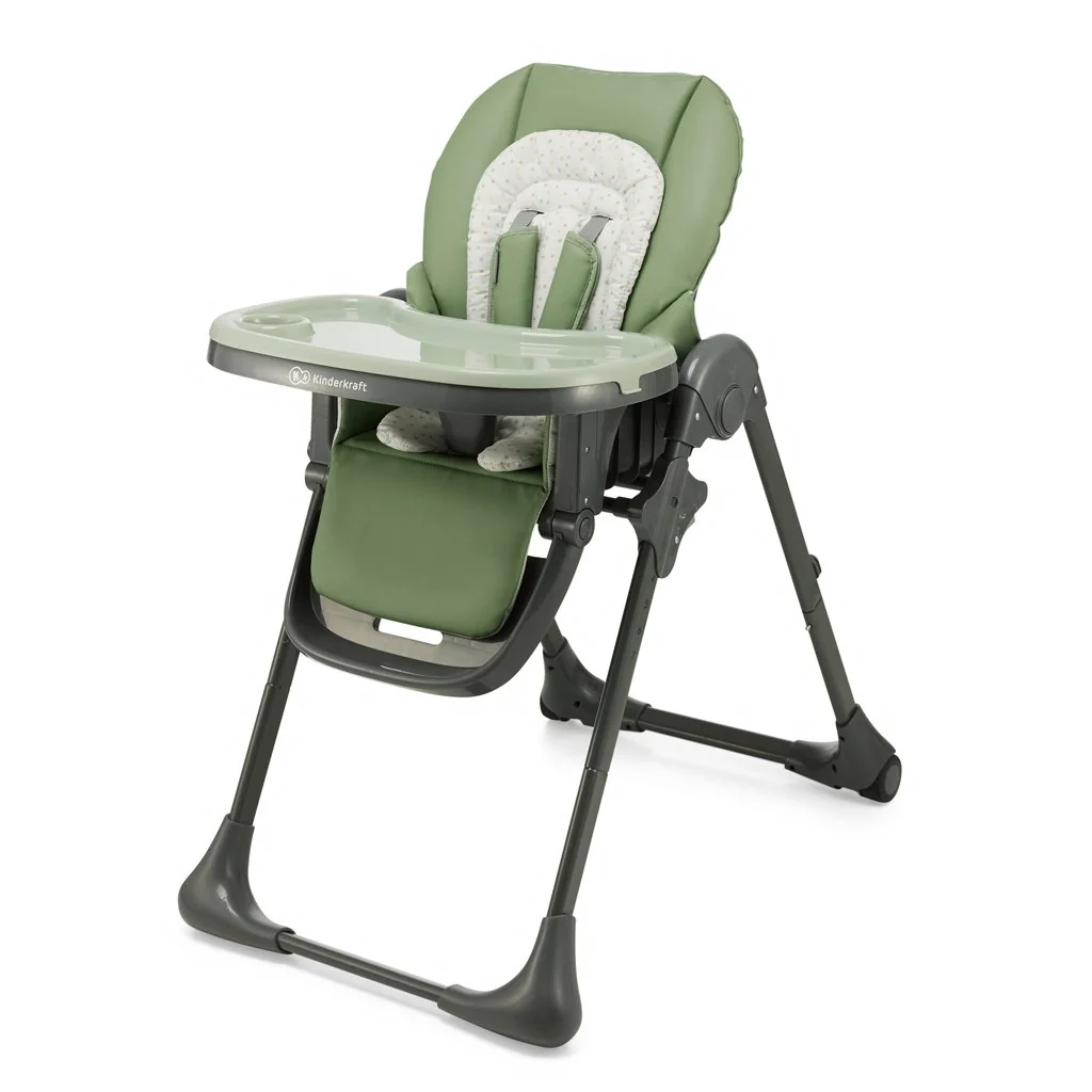 Kinderkraft Židlička jídelní Tummie green 