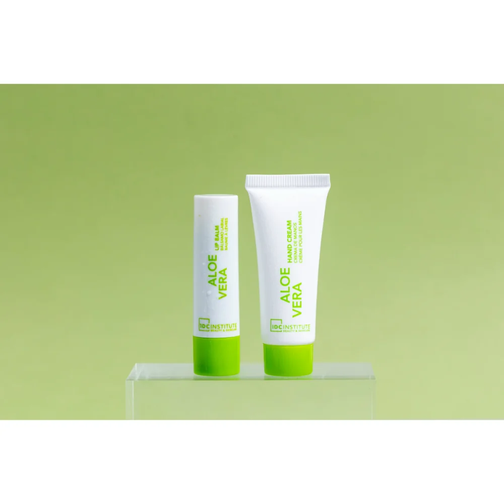 IDC Institute Aloe Vera DUO Balzám na rty a Krém na ruce 2 ks