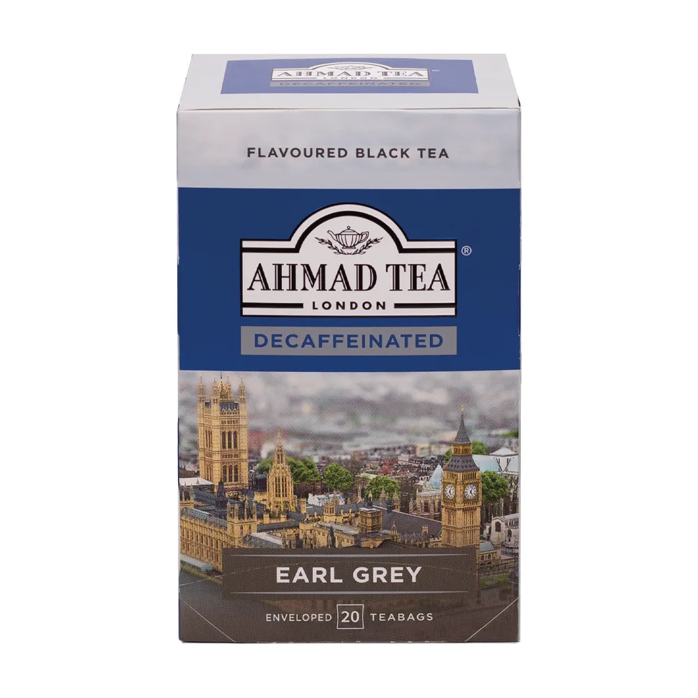 Ahmad Tea Earl Grey černý čaj bez kofeinu 20x2 g