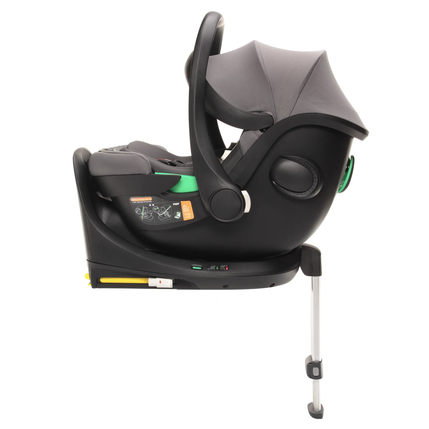 Zopa Autosedačka XM Plus i-Size bundle, Foggy Grey 2