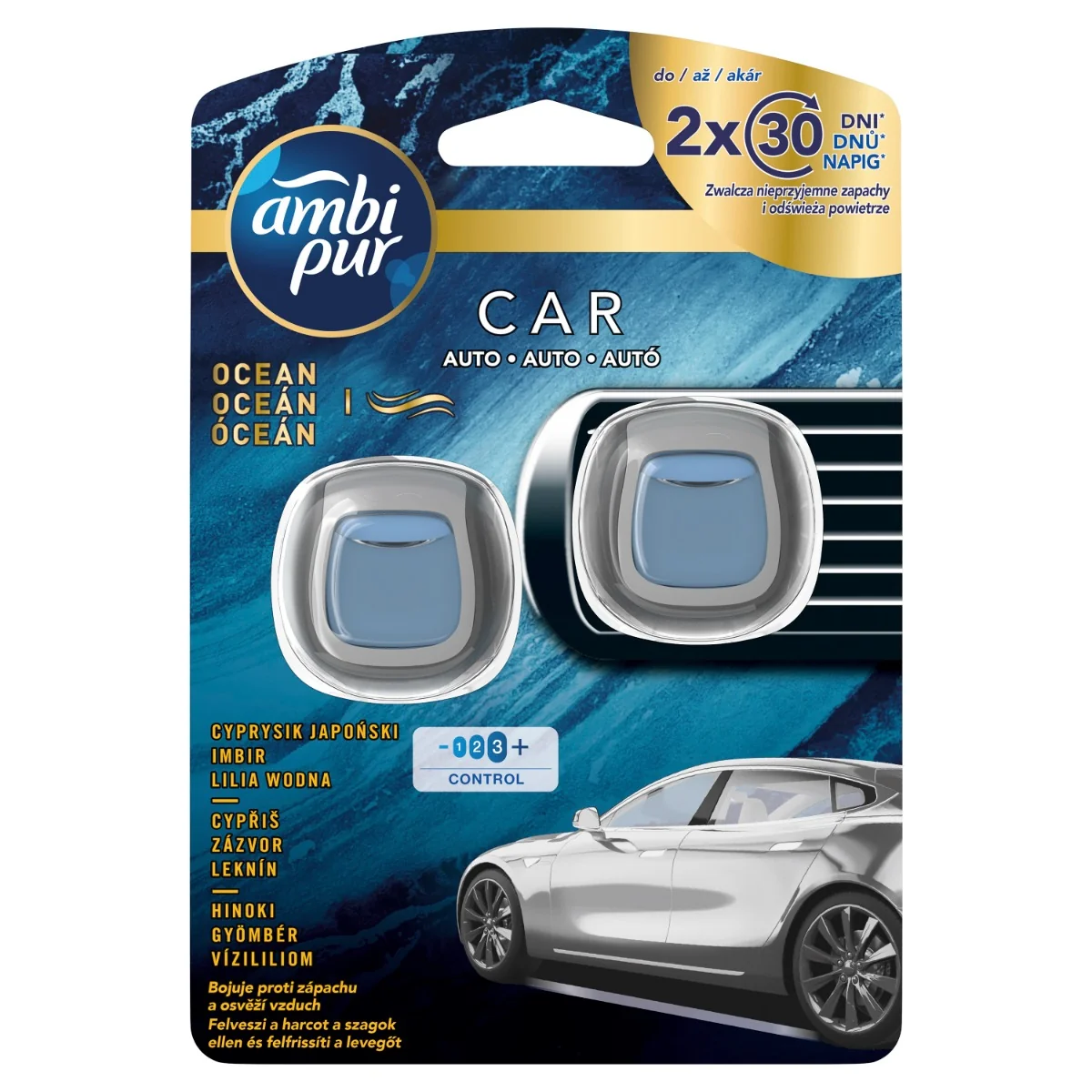 Ambi Pur Car Jaguar Ocean osvěžovač vzduchu do auta 2x2 ml