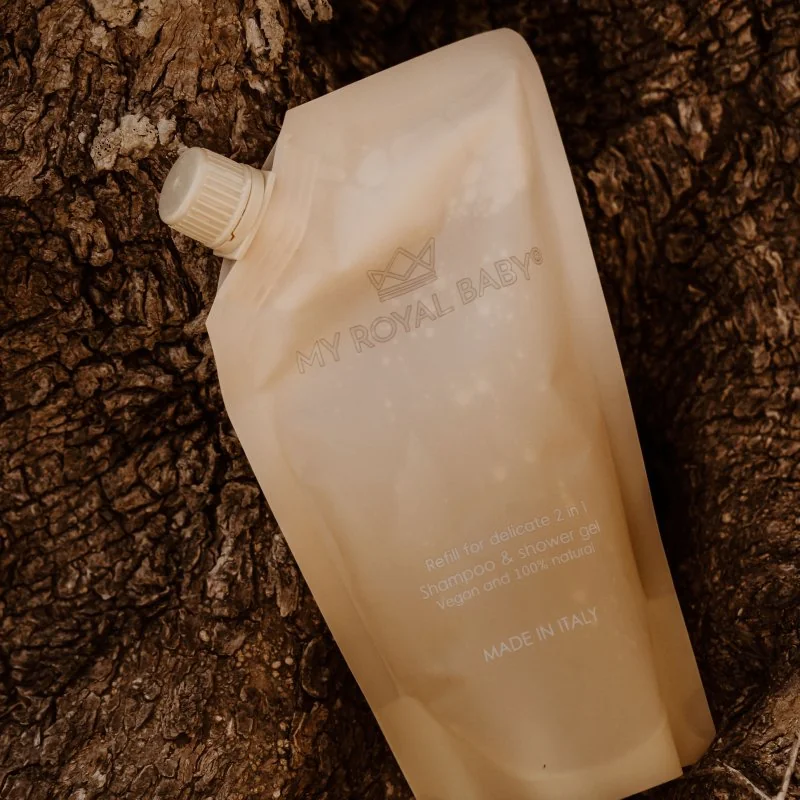 MyRoyalBaby jemný šampon a sprchový gel 2v1 náhradní náplň 380ml