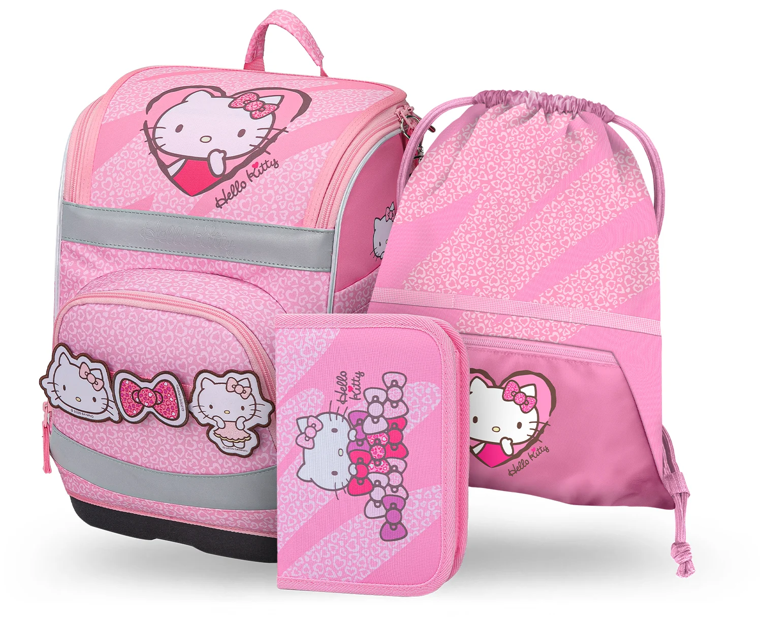 Baagl Školní set Zippy Plus Hello Kitty Sweet Leopard