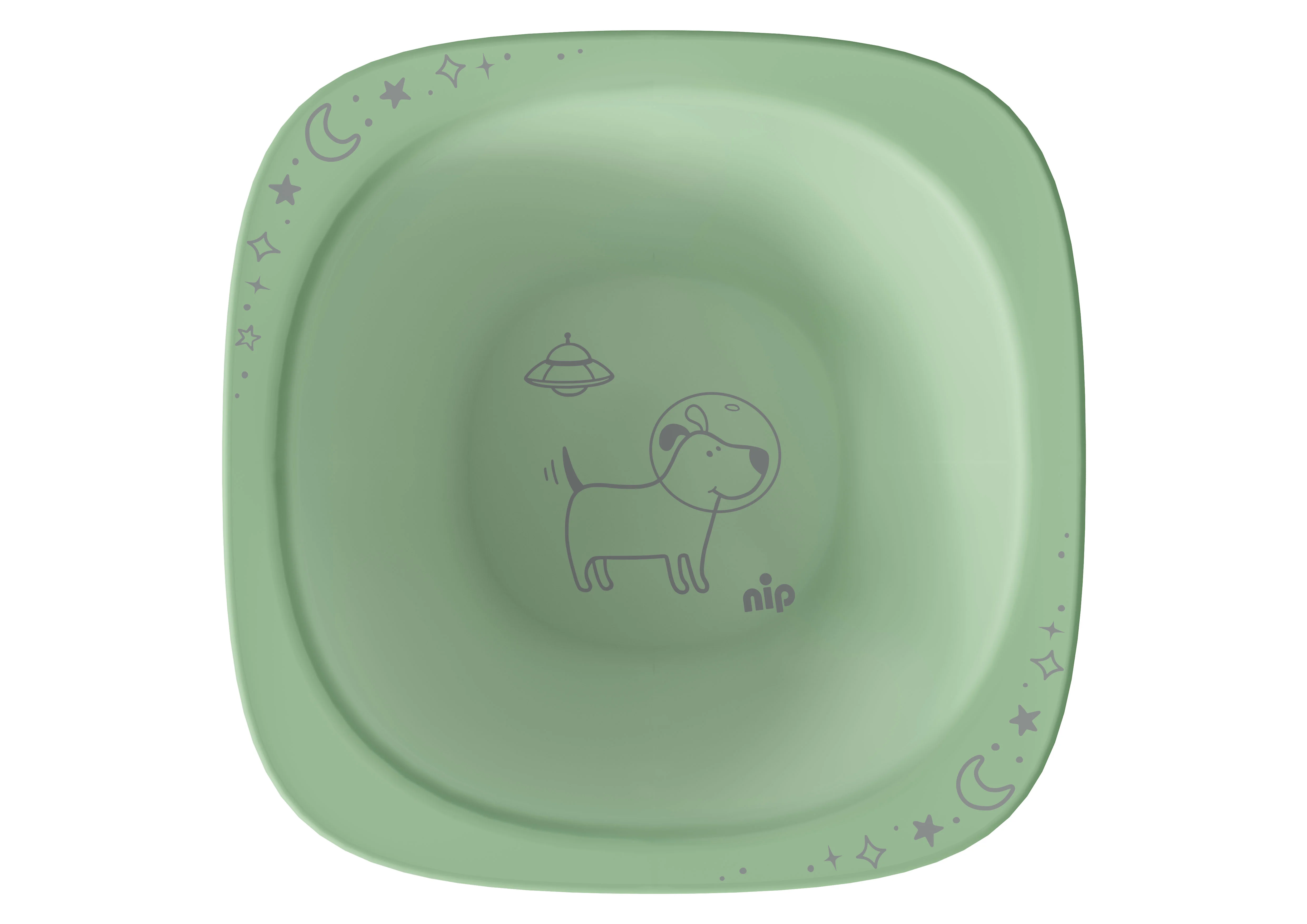 nip NATURE line miska, 4m+, 2ks, green