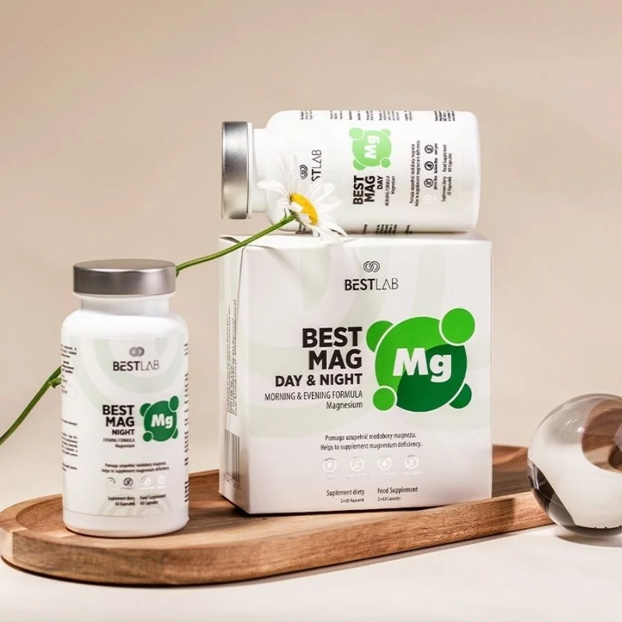Best Lab BestMag Day & Night hořčík den a noc 2 x 60 kapslí