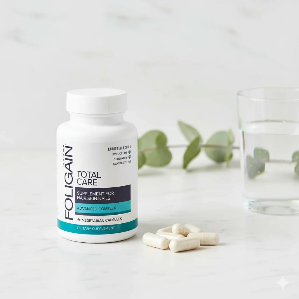 Foligain Total Care Advanced pro vlasy, pleť i nehty 60 kapslí