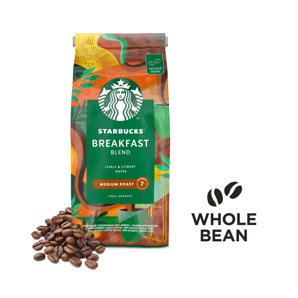 STARBUCKS Breakfast Blend zrnková káva 450 g