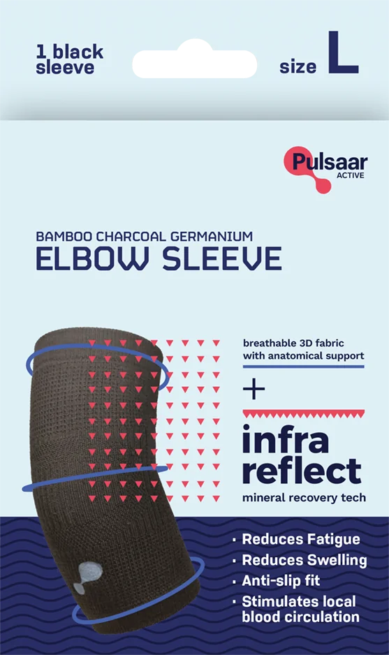 Pulsaar Active Bandáž na loket s bambusovým uhlím a germaniem vel. L 1 ks