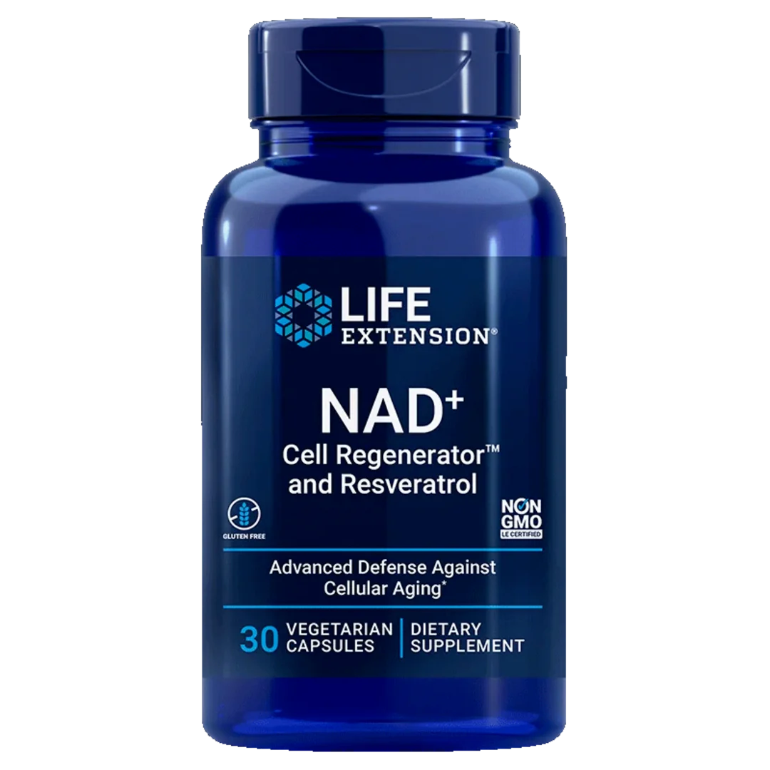 Life Extension NAD+ Cell Regenerator™ and Resveratrol - 30 kapslí