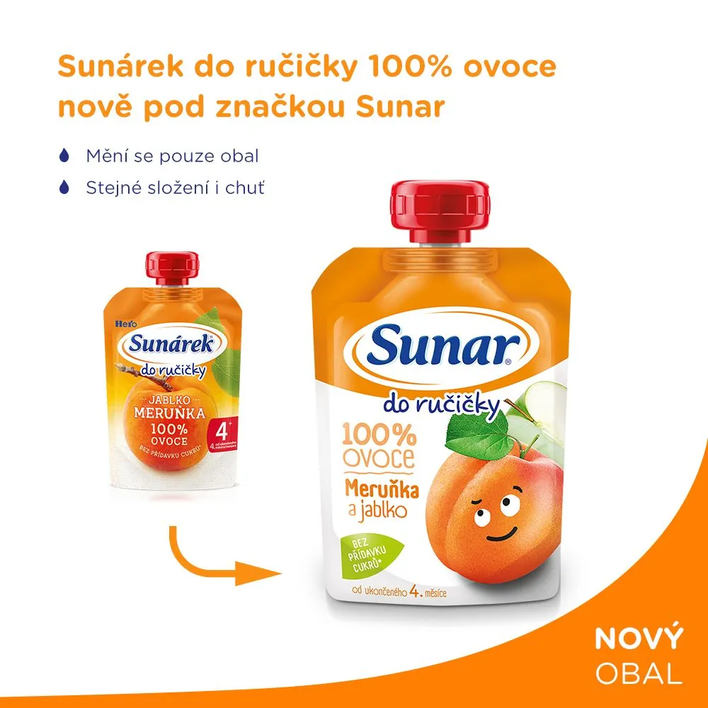 Sunar Do ručičky meruňka a jablko 100 g