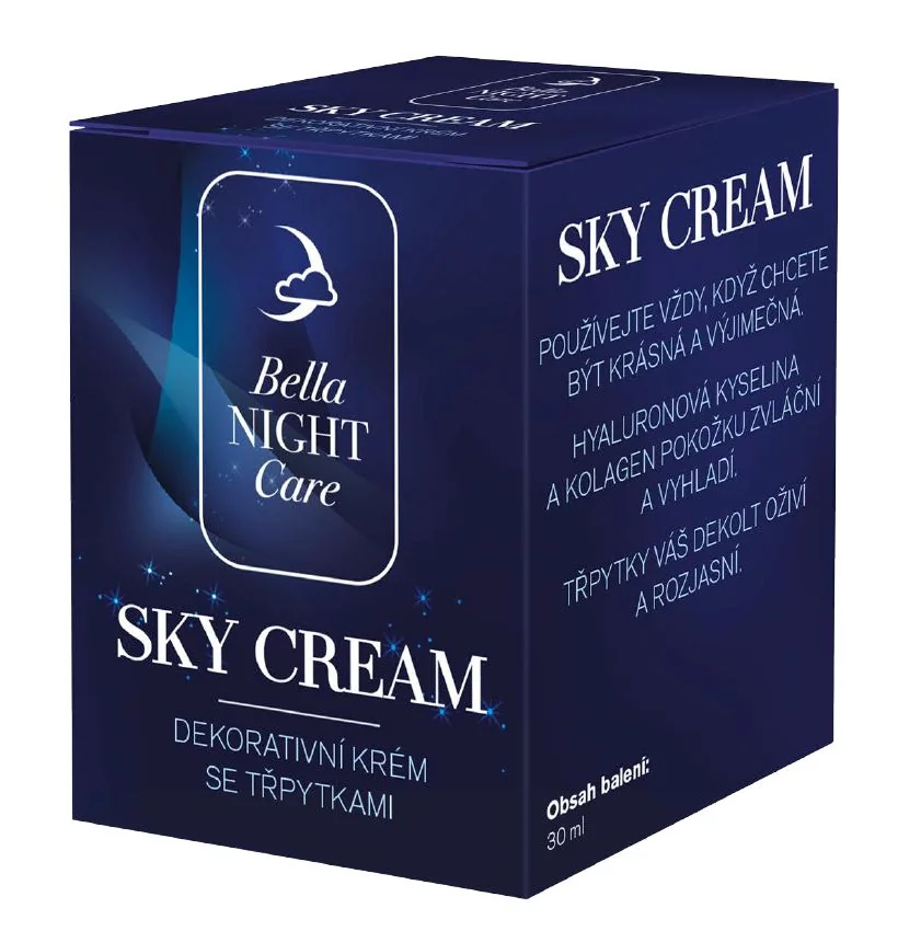 Bella NIGHT Care SKY Cream se třpytkami 30 ml