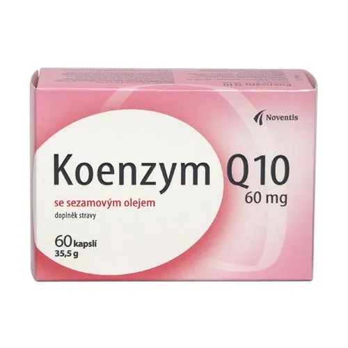 Noventis Koenzym Q10 60 mg se sezamovým olejem 60 kapslí