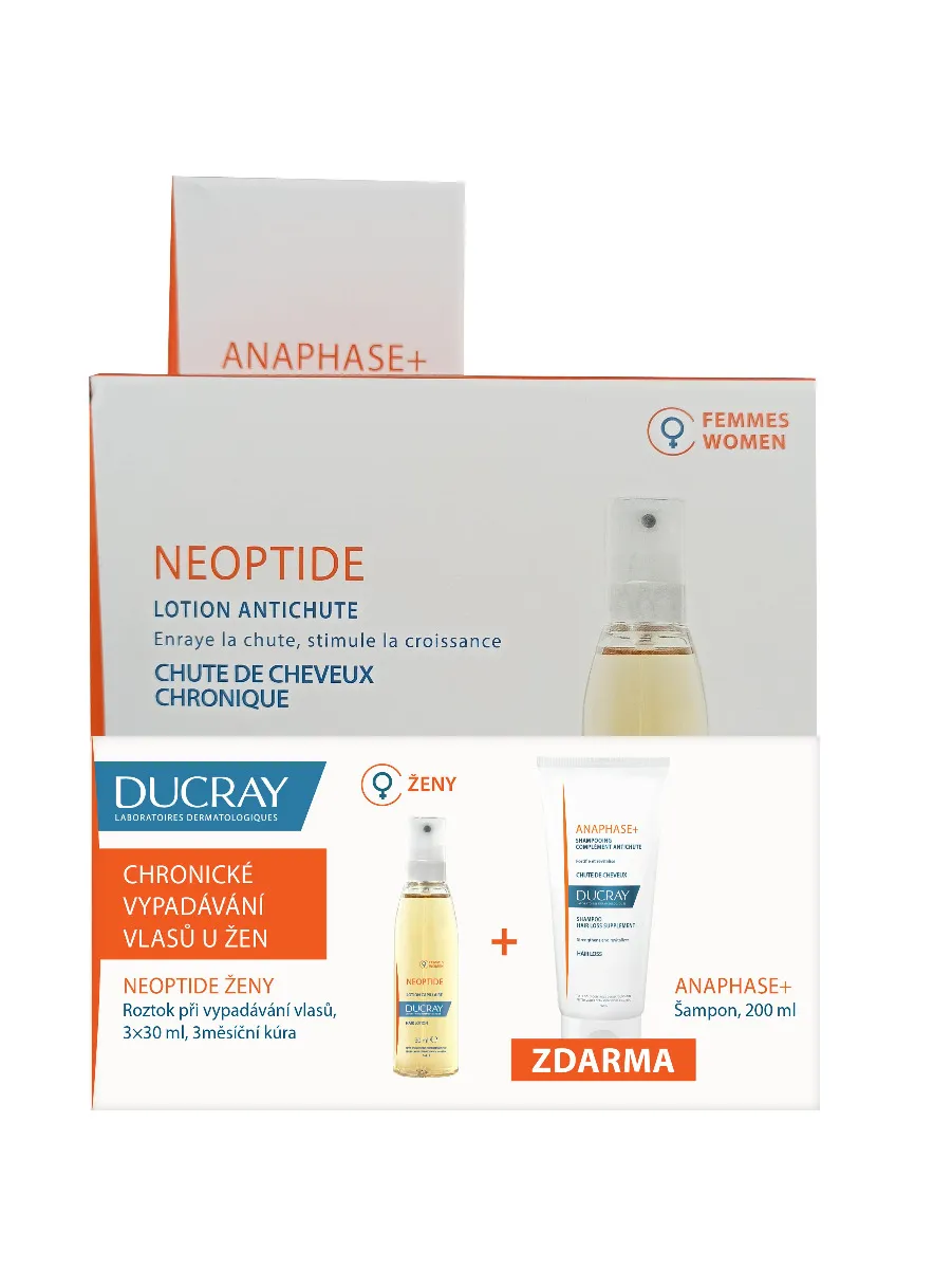 Ducray Neoptide ŽENY 3x30 ml + Anaphase šampon 200 ml